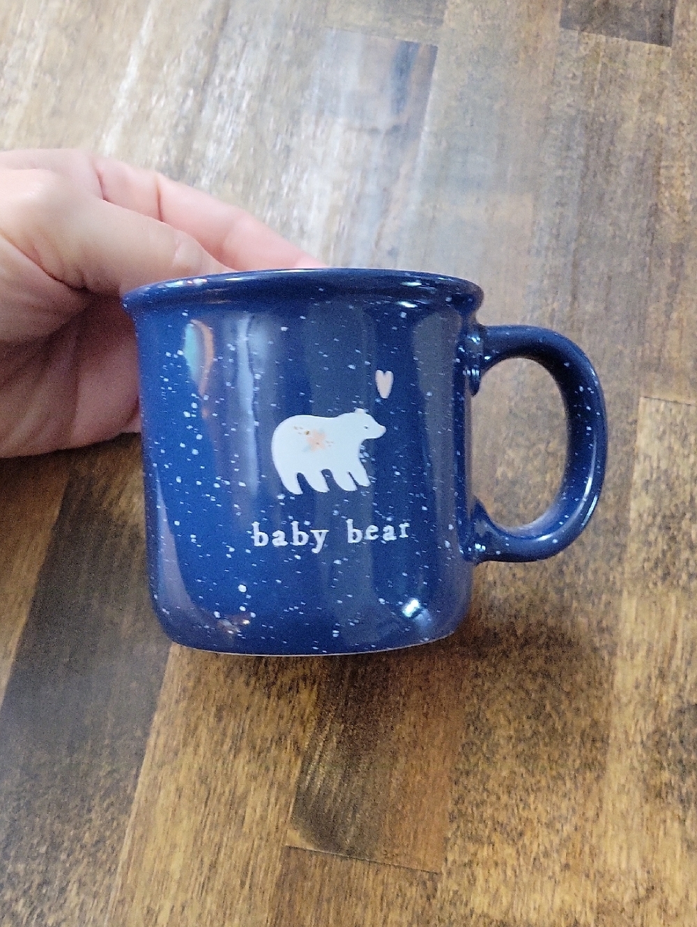 Cookie & Co. Baby Bear Navy Speckled Ceramic Mug